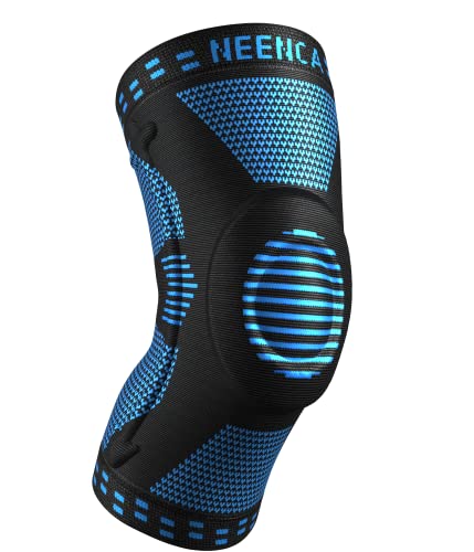 NEENCA Professional Knee Brace - Compression Knee Sleeve with Patella Gel Pad & Side Stabilizers