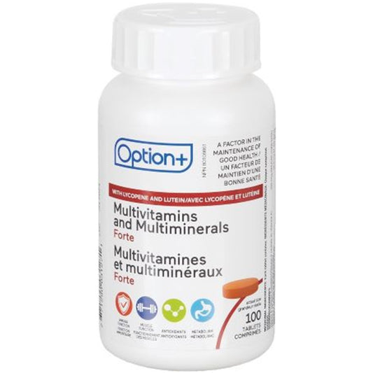 Option+ Multivitamins and Multiminerals Forte - 100 Tablets