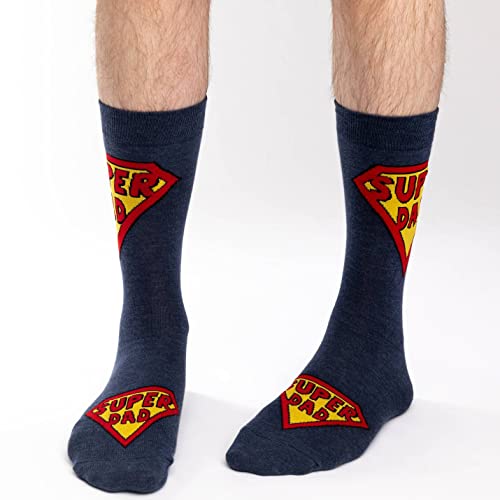 Good Luck Sock Men's Super Dad Socks - Adult