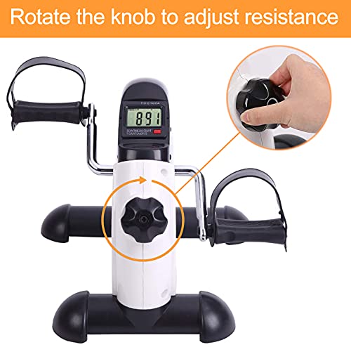 Pedal Exerciser for Leg & Arm Cycling and Recovery Exercise - 5 Function Monitor