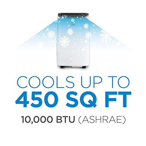 BLACK+DECKER BPACT10WT Portable Air Conditioner - 5,500 BTU DOE (10,000 BTU Ashrae) - White