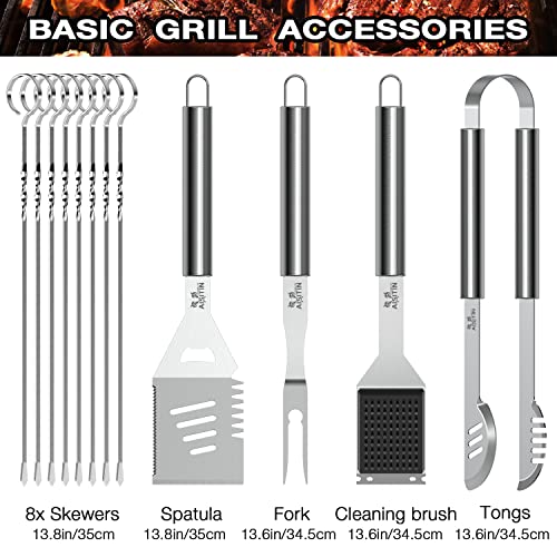BBQ Grill Tool Set, AISITIN 35 PCS - Stainless Steel