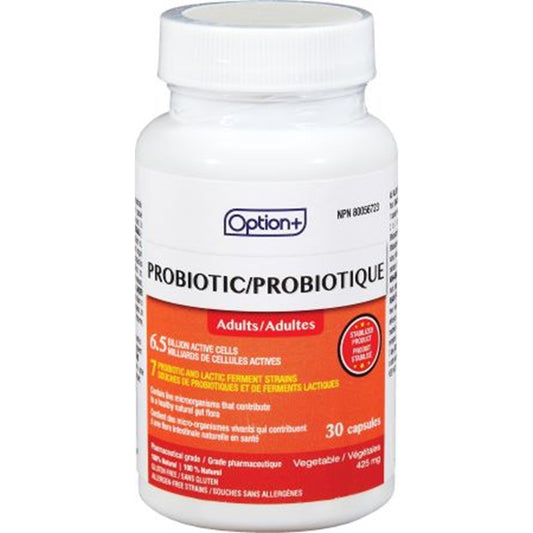 Option+ Probiotic 6.5 Billion - 30 Capsules